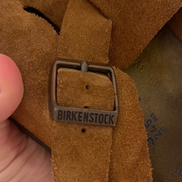 Birkenstock Boston Clog Brown Suede Mules (size 38) (size 8) - Picture 4 of 4